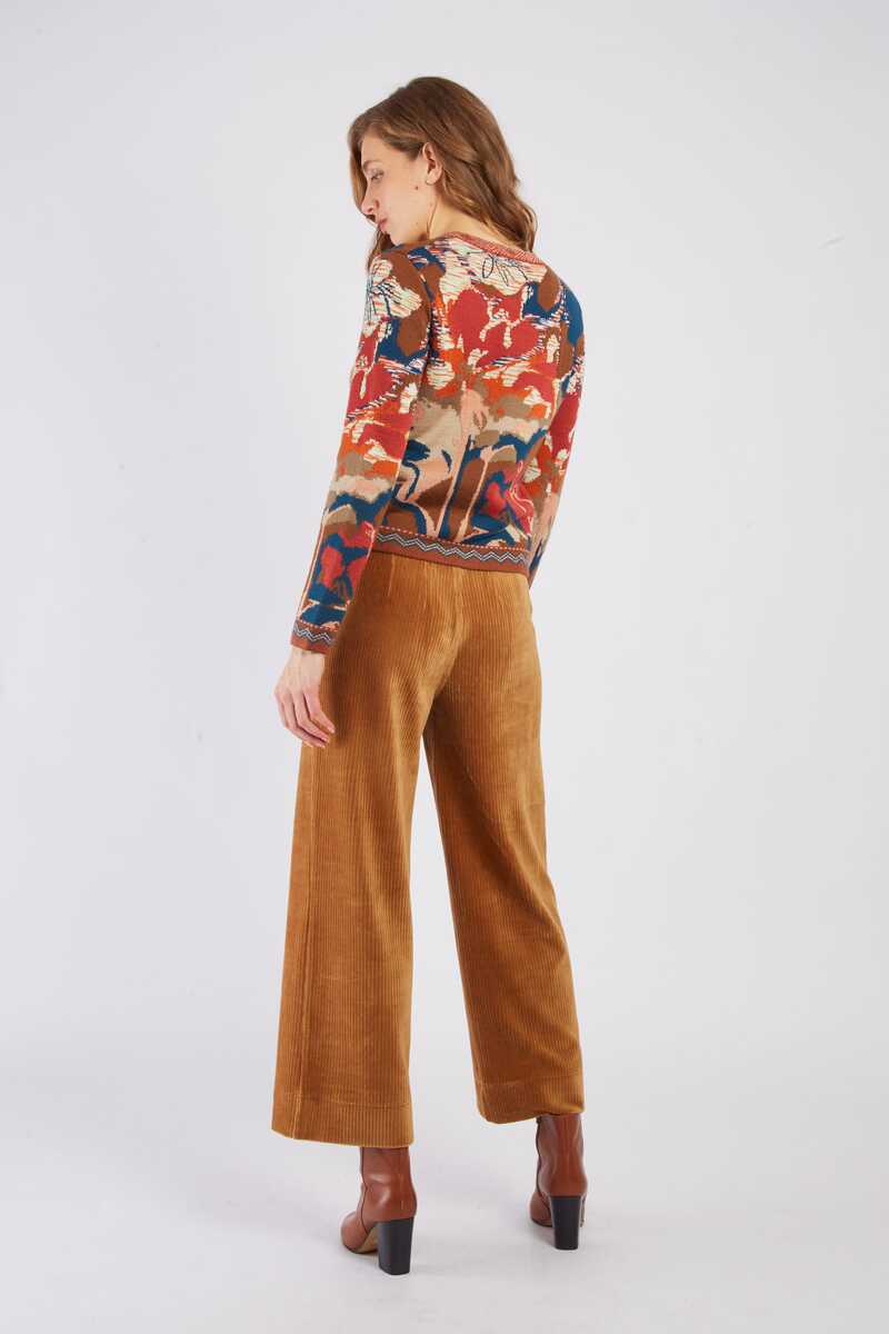 PANTALÓN RECTO DE PANA FLAMANT COLOR CAMEL 5